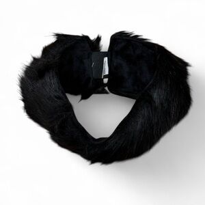 New - Brook + Bay Black Faux Fur Headband